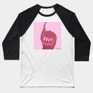 I LOVE YOU NAILS Baseball T-Shirt